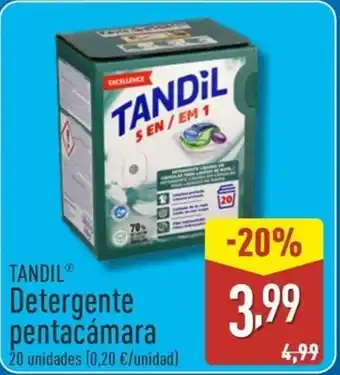 ALDI TANDIL Detergente pentacámara oferta