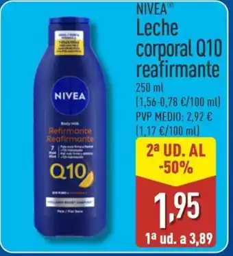 ALDI NIVEA Leche corporal Q10 reafirmante oferta