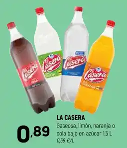 Coviran LA CASERA Gaseosa, limón, naranja o cola bajo en azúcar oferta