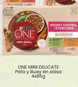 Tu Trébol Hipermercados Purina - one mini delicate pato y buey en salsa oferta