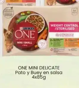 Tu Trébol Hipermercados Purina - one mini delicate pato y buey en salsa oferta