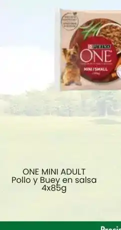 Tu Trébol Hipermercados Purina one - mini adult/ pollo y buey en salsa oferta