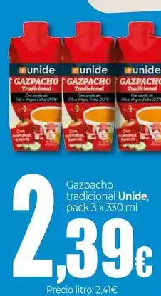 UNIDE Alimentación Unide - gazpacho tradicional oferta
