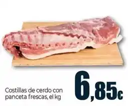 Unide Market Costillas de cerdo con panceta frescas oferta