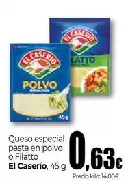 Unide Market El caserío - queso especial pasta en polvo o filatto oferta