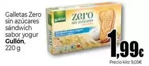 Unide Market Gullón - galletas zero sin azucares sandwich sabor yogur oferta