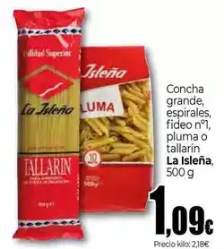 Unide Market La isleña - concha grande/ esprales/ fideo n°1/ pluma o tallarín oferta