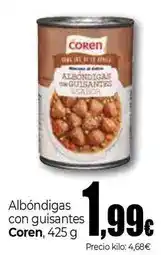 Unide Market Coren - albondigas con guisantes oferta