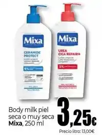 Unide Market Mixa - body milk piel seca o muy seca oferta