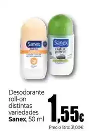 Unide Market Sanex - desodorante roll-on oferta