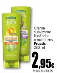 Unide Market Fructis - crema suavizante liso&brillo o nutri rizos oferta