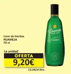 Economy Cash Ruavieja - licor de hierbas oferta