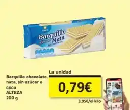 Economy Cash Alteza - barquillo chocolate nata, sin azucar o coco oferta