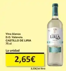 Economy Cash Castillo de liria - vino blanco d.o. valencia oferta