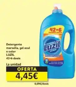 Economy Cash Luzil - detergente marsella, gel azul o color oferta
