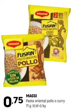 Coviran MAGGI Pasta oriental pollo o curry oferta