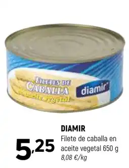 Coviran DIAMIR Filete de caballa en aceite vegetal oferta