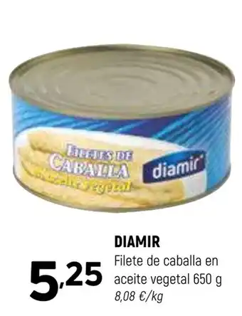 Coviran DIAMIR Filete de caballa en aceite vegetal oferta
