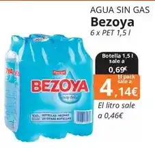 Maskom Supermercados Bezoya - agua sin gas oferta
