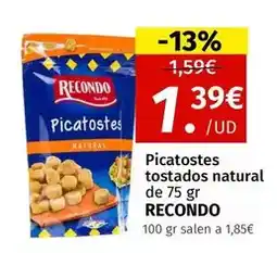 Maskom Supermercados Recondo - picatostes tostados natural de 75 gr oferta
