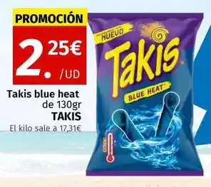 Maskom Supermercados Takis - blue heat oferta