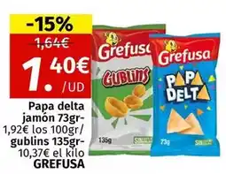 Maskom Supermercados Grefusa - papa delta jamon 73gr oferta