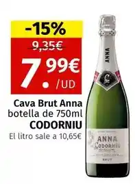 Maskom Supermercados Codorniu - cava brut anna botella oferta