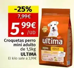 Maskom Supermercados Última - croquetas perro mini adulto oferta