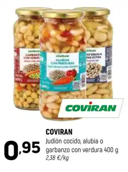 Coviran COVIRAN Judión cocido, alubia o garbanzo con verdura oferta