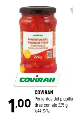 Coviran COVIRAN Pimientos del piquillo tiras con ajo oferta