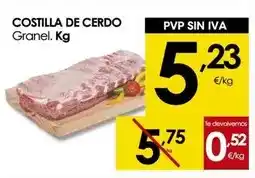 Eroski Costilla de cerdo oferta
