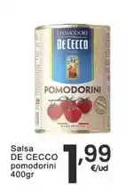 Eroski De cecco - salsa pomodorini oferta
