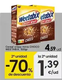 Eroski Weetabix - cereal crispy minis choco oferta