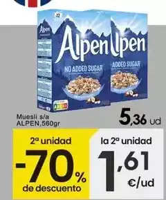 Eroski Alpen - muesli s/a oferta