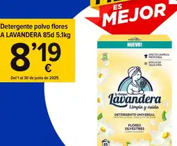 Cash Fresh La lavandera - detergente polvo flores oferta
