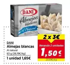 Hiper Usera Dani - almejas blancas oferta