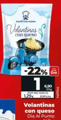 Dia Dia al punto - volantinas con queso oferta