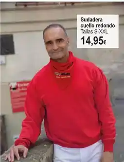 E.Leclerc Sudadera cuello redondo/ tallas s- xxl oferta