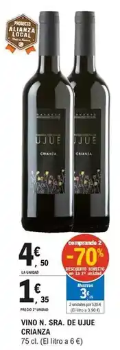 E.Leclerc Nuestra señora de ujué - vino crianza oferta