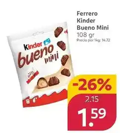Rossmann Ferrero - kinder bueno mini oferta