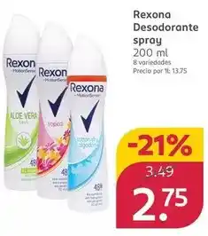 Rossmann Rexona - desodorante spray oferta