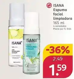 Rossmann Isana - espuma facial limpiadora oferta