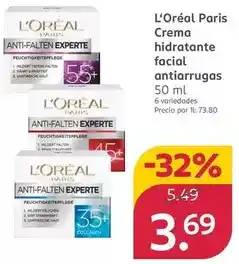 Rossmann L'oréal - paris crema hidratante facial antiarrugas oferta