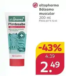 Rossmann Altapharma - balsamo muscular oferta