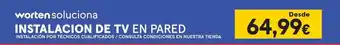 Worten Worten - instalacion de tv en pared oferta