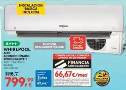 Worten Whirlpool - aire acondicionado spiw309a3wf.1 oferta
