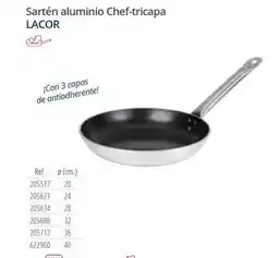Makro Lacor - sartén aluminio chef-tricapa oferta