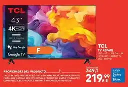 Worten Tcl - tv 43p618 oferta