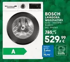 Worten Bosch - lavadora wgg254zses oferta