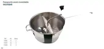Makro Inoxibar - pasapures acero inoxidable oferta